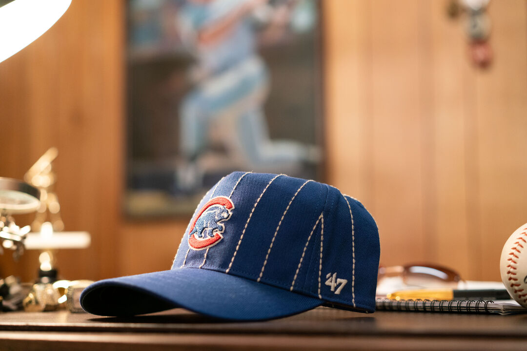 Cincinnati Reds Rawlings '47 Brand Pinstripe Hitch Hat - Image 6
